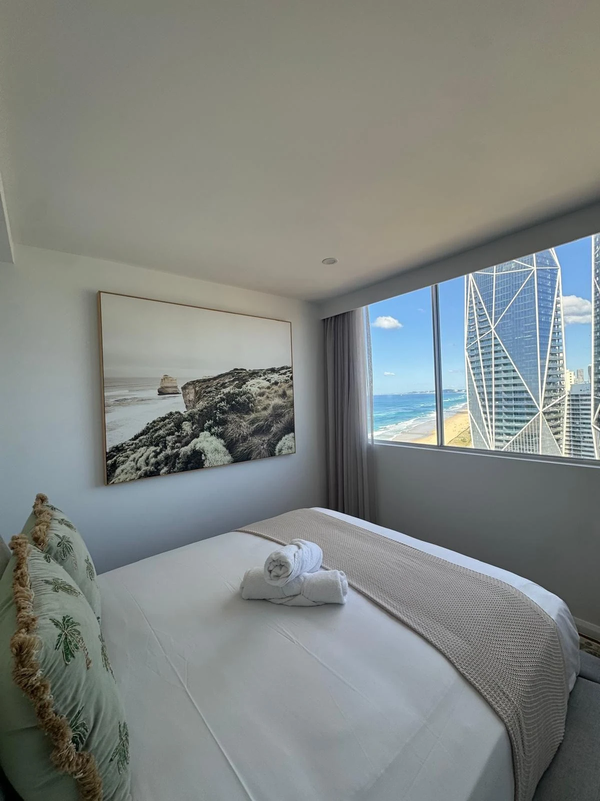 Bedroom with ocean views