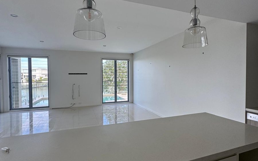 Open plan Gold Coast living space cleaned by Luxemint